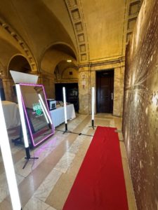 photo booth rental at the entrance