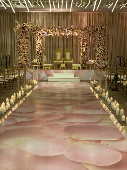 Elegant event venue with professional lighting design in Cleveland